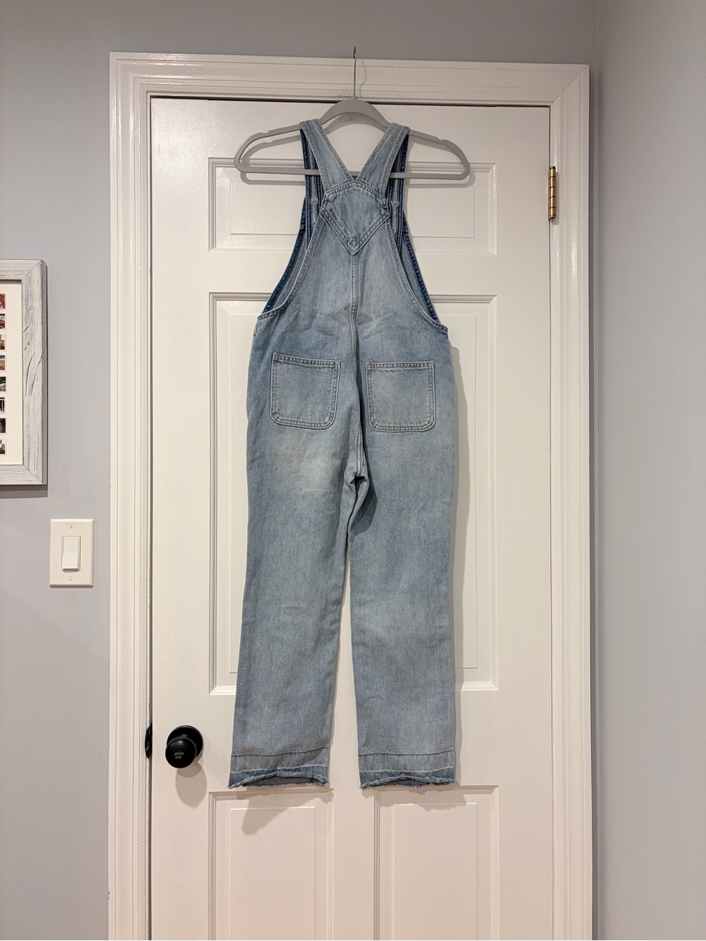 Old Navy Light Blue Denim Overalls - Picture 3 of 9